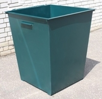 Металлический мусорный бак 1,0 м3 без крышки АРТ 0065
