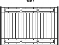 Забор металлический АРТ 0039
